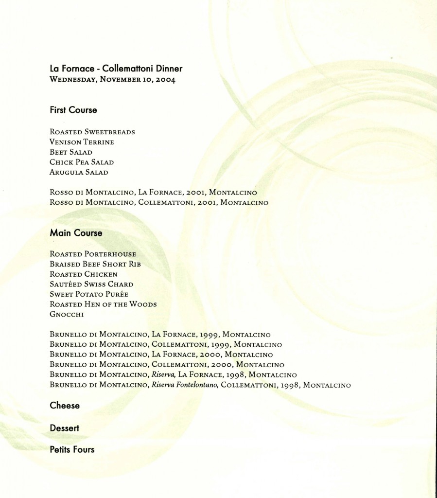 Craft brunello event
